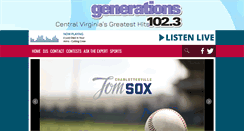 Desktop Screenshot of generations1023.com